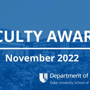DOM Faculty Awards November 2022