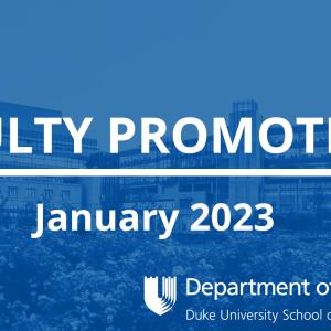 Faculty Promotions January 2023
