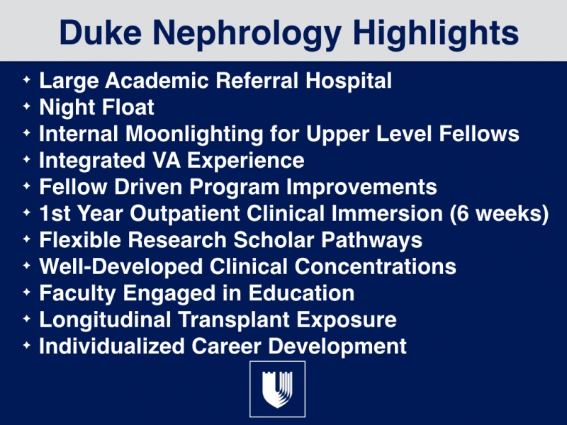 Duke Nephrology Highlights