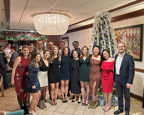 Med-Peds fellows at a holiday event