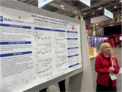 Participant at poster presentation