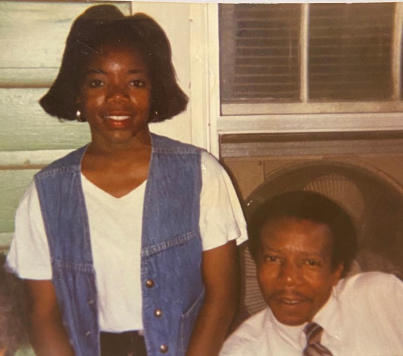 Julia Walker and her father