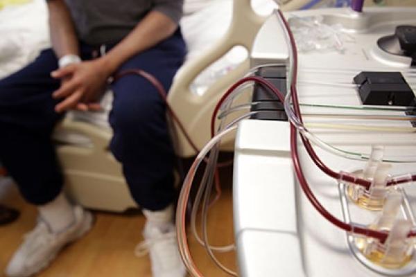 Patient receiving treatment