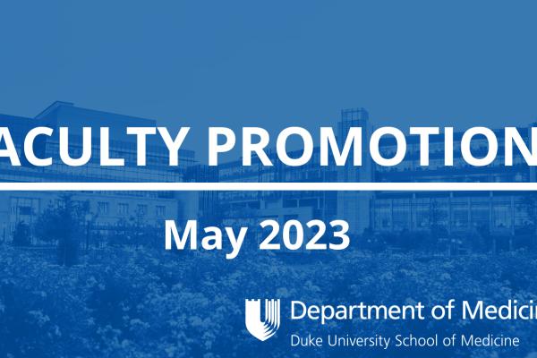 Faculty Promotions May 2023