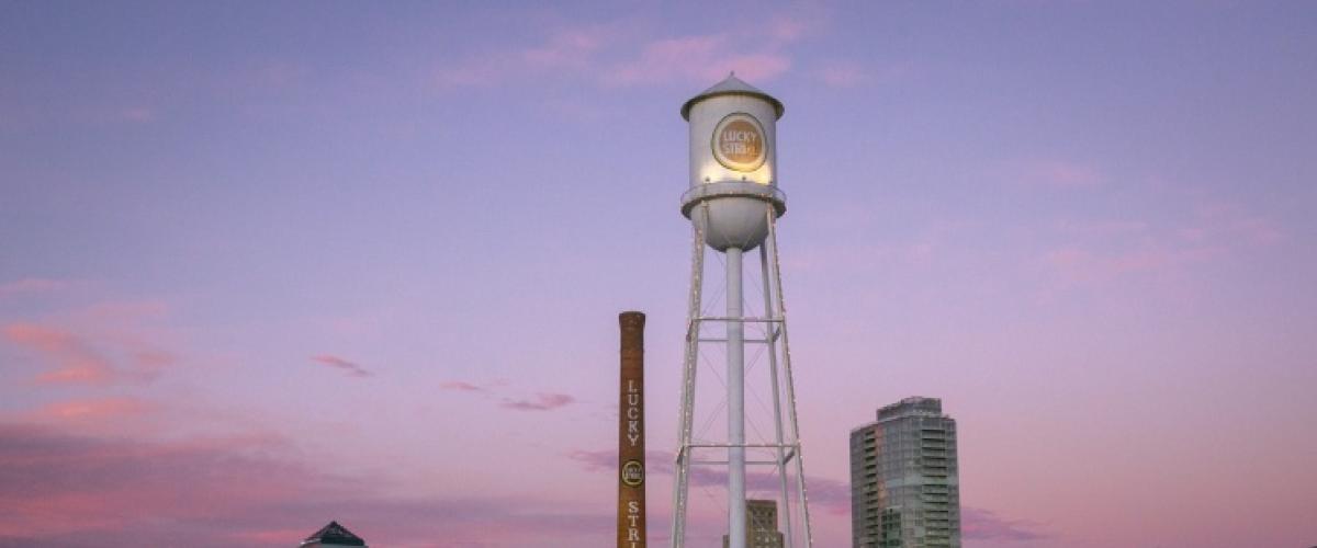 Downtown Durham at night