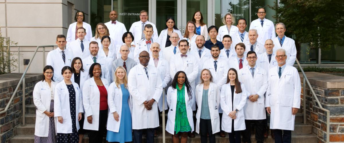 Duke Nephrology Faculty in white coats