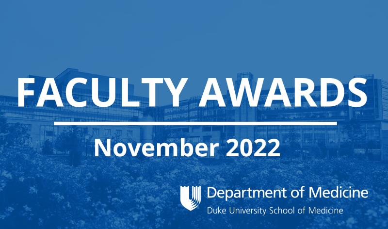 DOM Faculty Awards November 2022