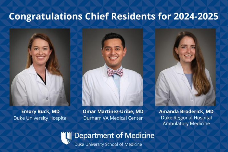 2024-2025 Chief Residents Announced