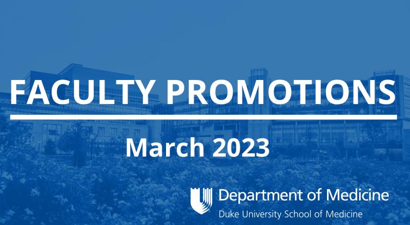  Faculty Promotions March 2023