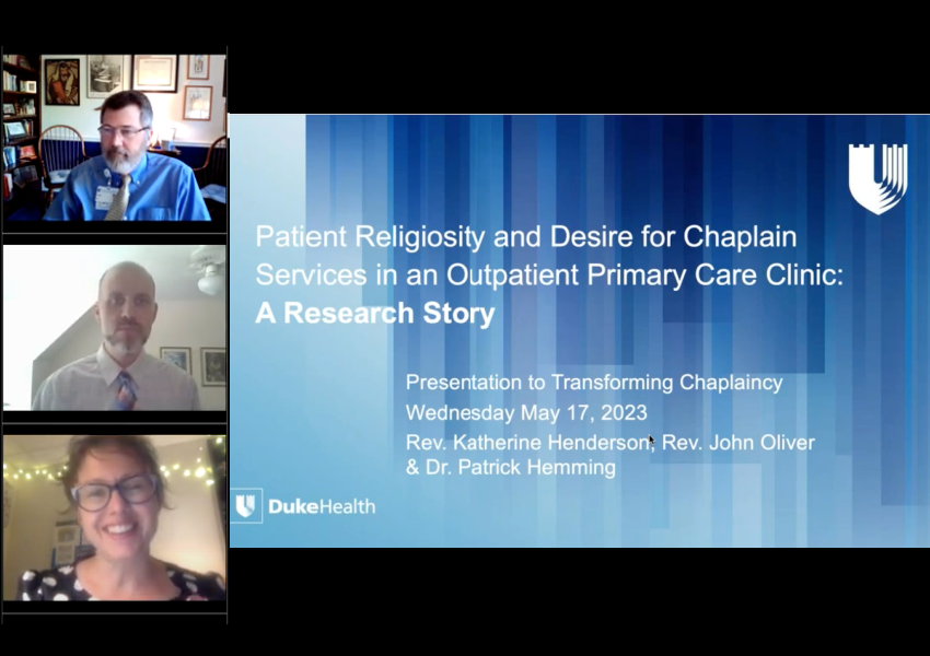 Chaplain Webinar