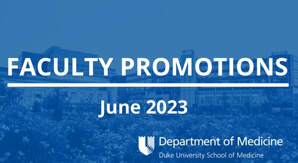 Faculty Promotions June 2023