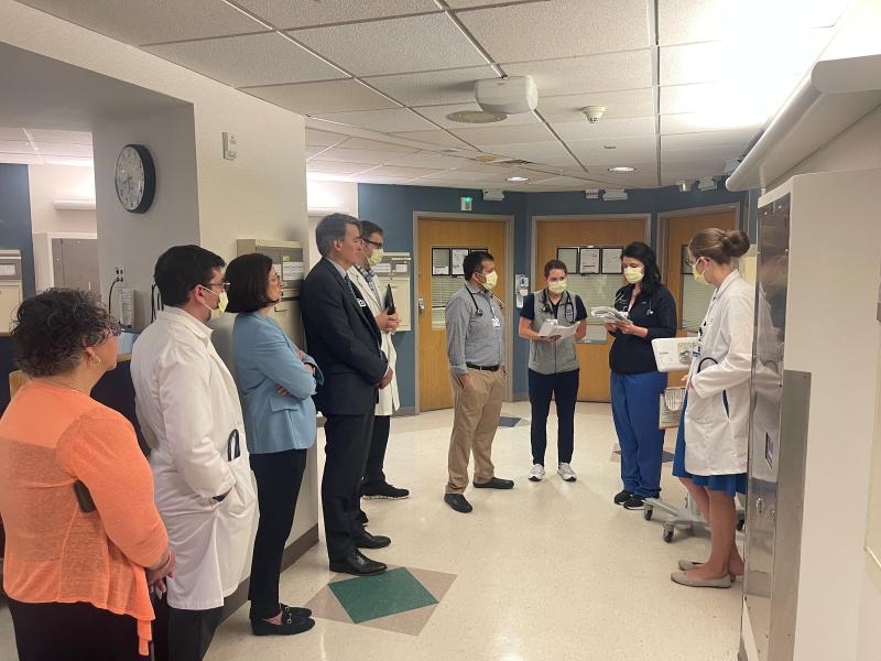 Department of Medicine (DOM) leaders round with DOM Internal Medicine Residency program and Duke University Hospital leadership