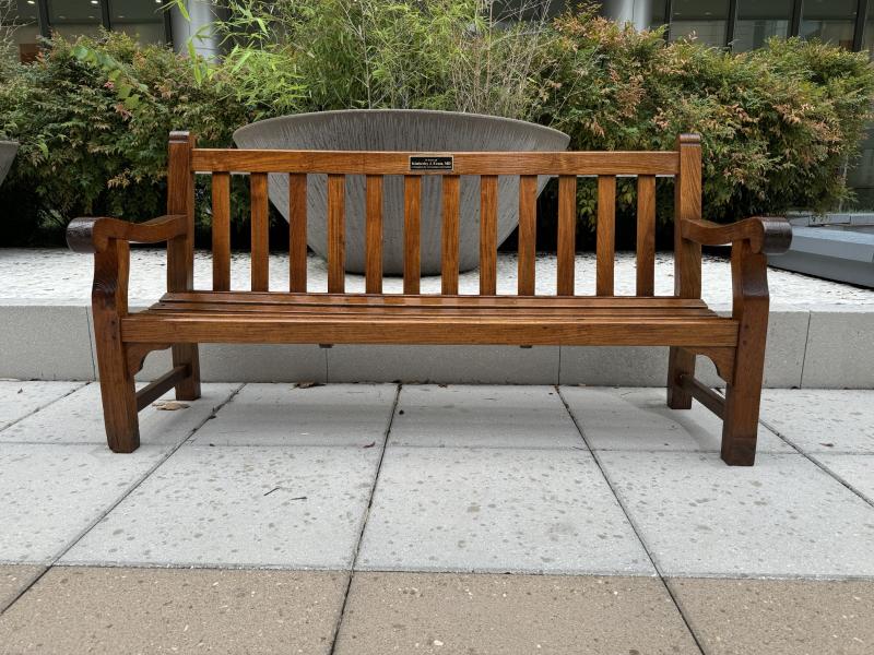 Dr. Kim Evans memorial bench