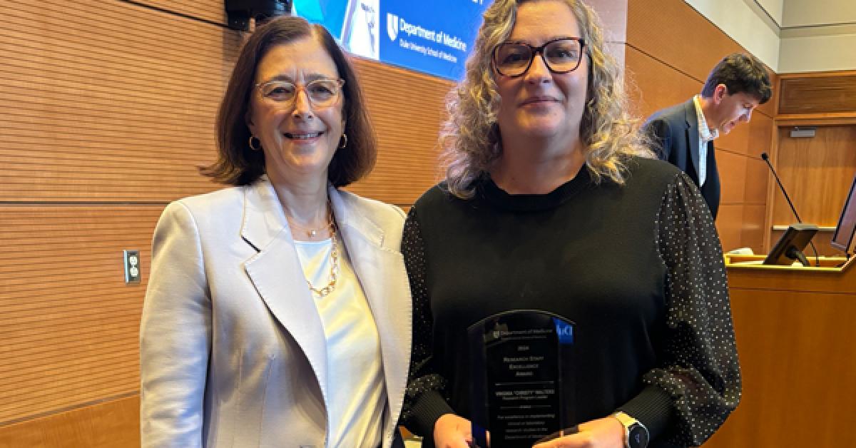 Christy Walters, RN Recipient of Research Staff Excellence Award | Duke ...