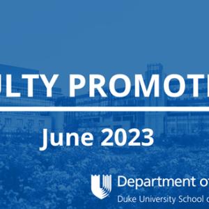 Faculty Promotions June 2023