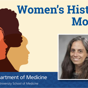 Women's History Month graphic featuring Dr. Jane Gagliardi